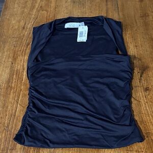 Women's Black Sleeveless Top